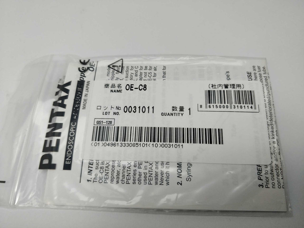 Pentax OE-C8 Endoscope suction nipple cleaning adapter