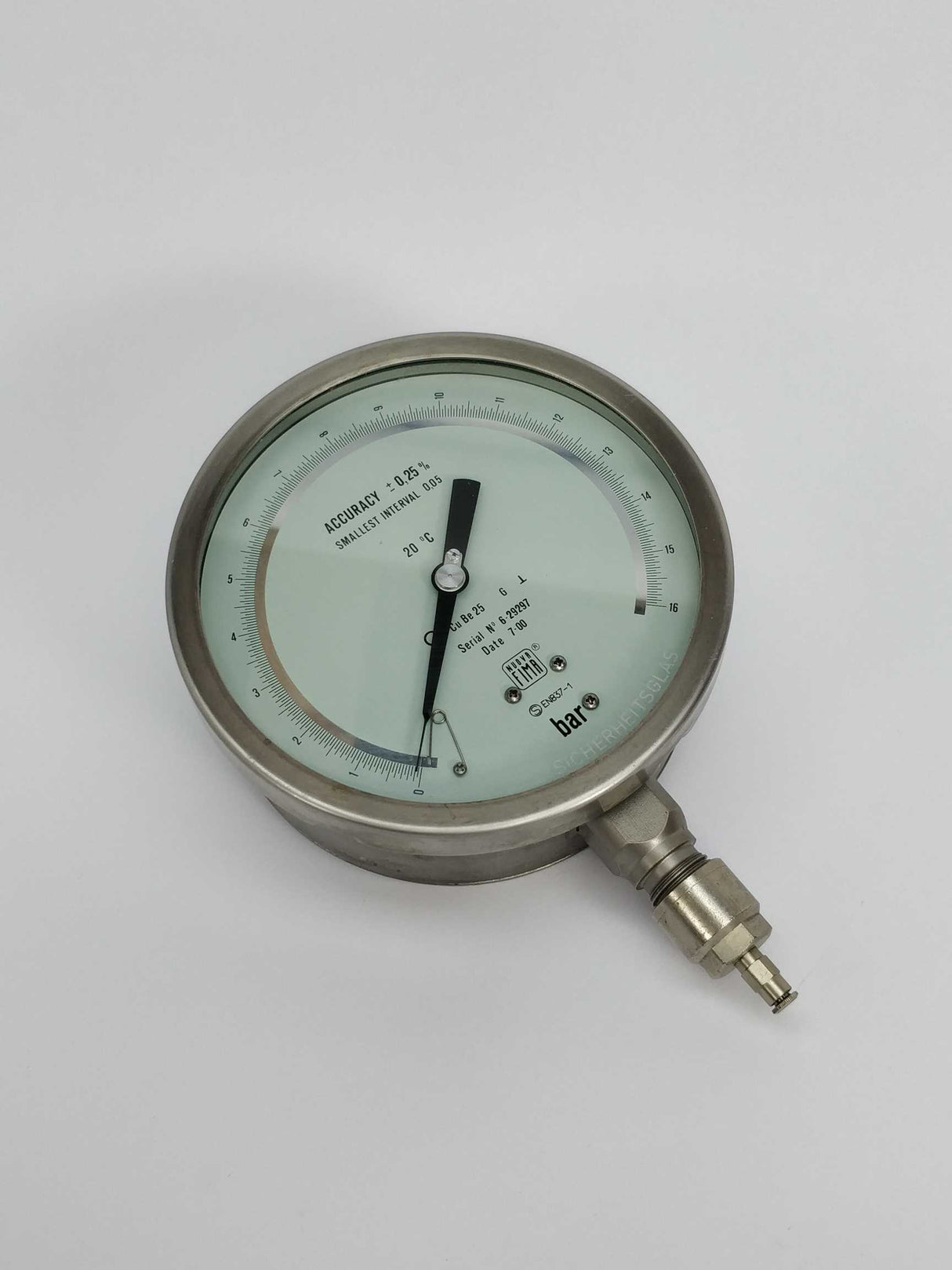 Nuova Fima Pressure Gauge 0-16Bar