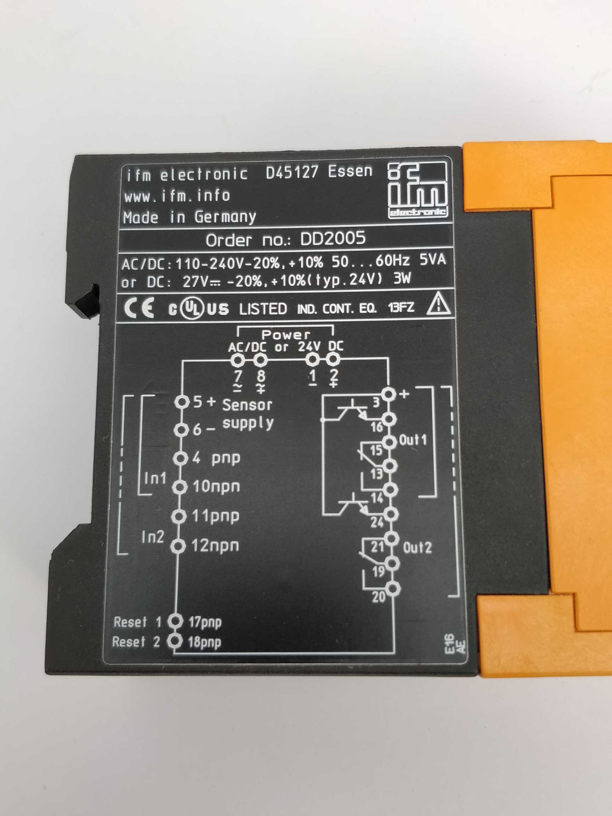 Ifm Electronic DD2005 Monitor FR-2 frequency/speed