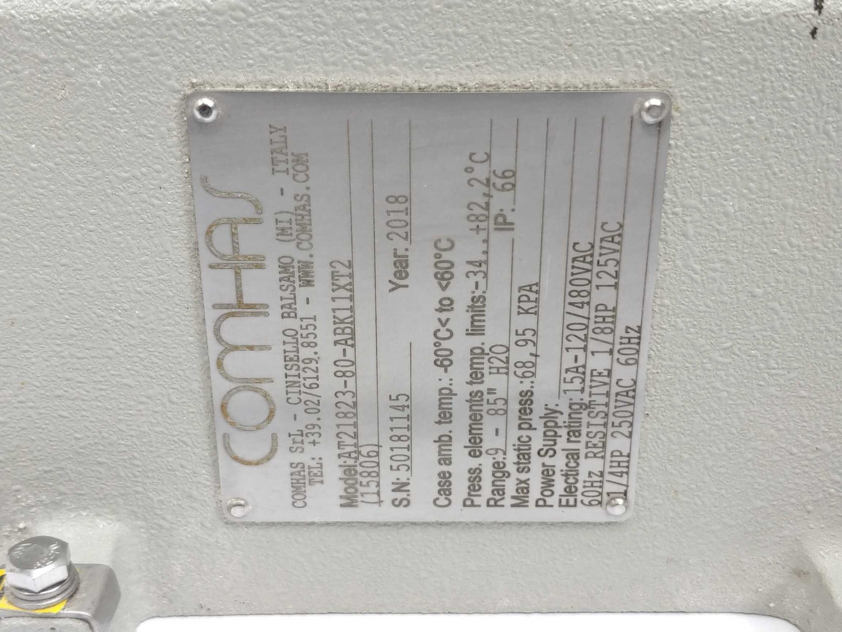 Comhas AT21823-80-ABK11XT2 Differential Pressure Switch