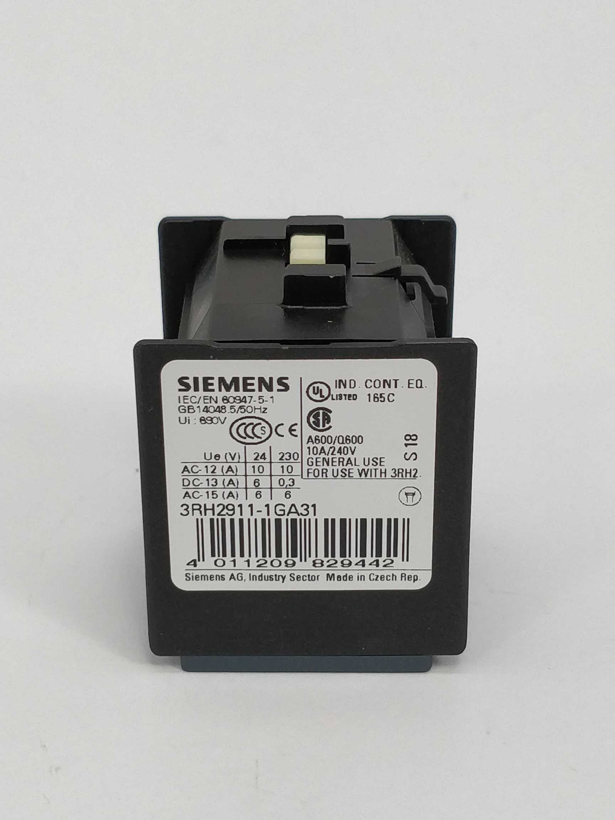 Siemens 3RH2911-1GA31 Auxiliary Switch Block 2 Pcs