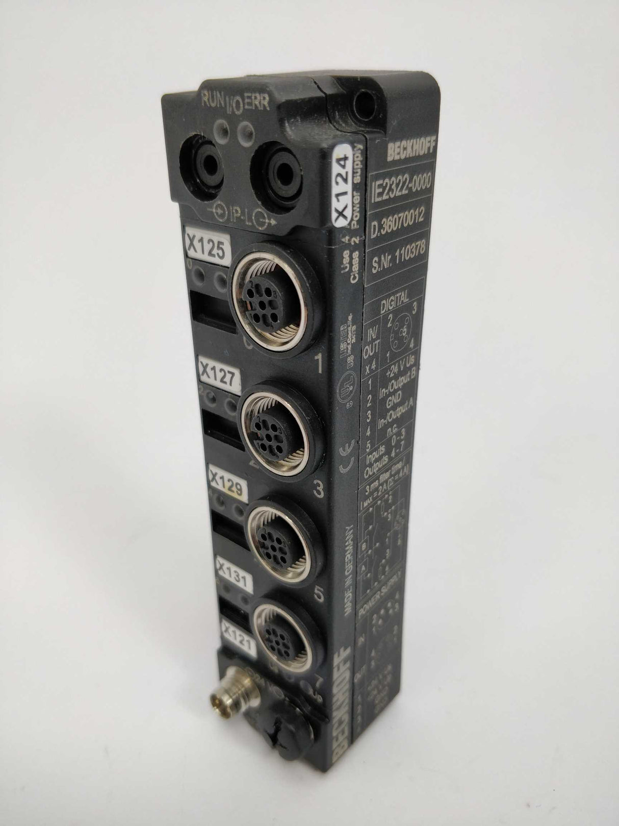 Beckhoff IE2322-0000 Extension Box 4-channel digital input