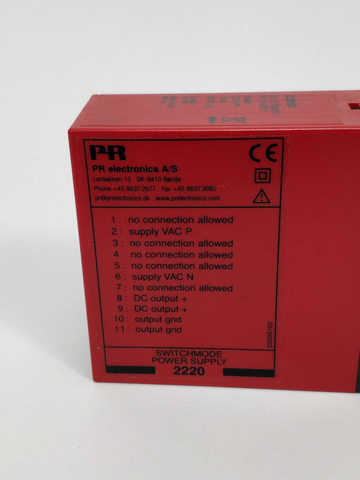 PR Electronics 2220B3 Switchmode power supply