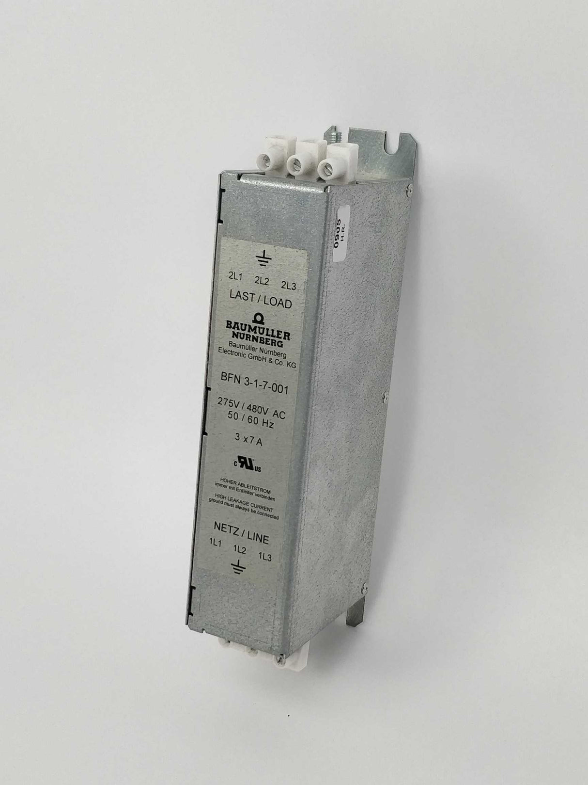 Baumuller Nurnberg BFN 3-1-7-001 Mains filter 275V/480V AC