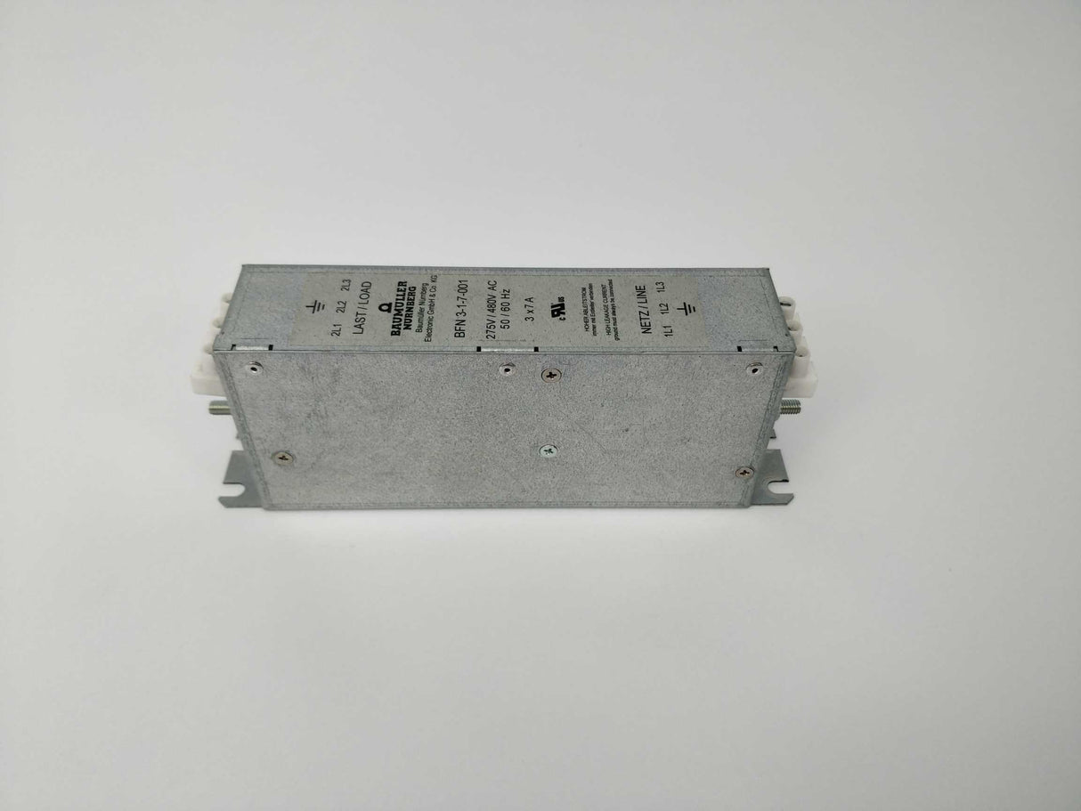 Baumuller Nurnberg BFN 3-1-7-001 Mains filter 275V/480V AC