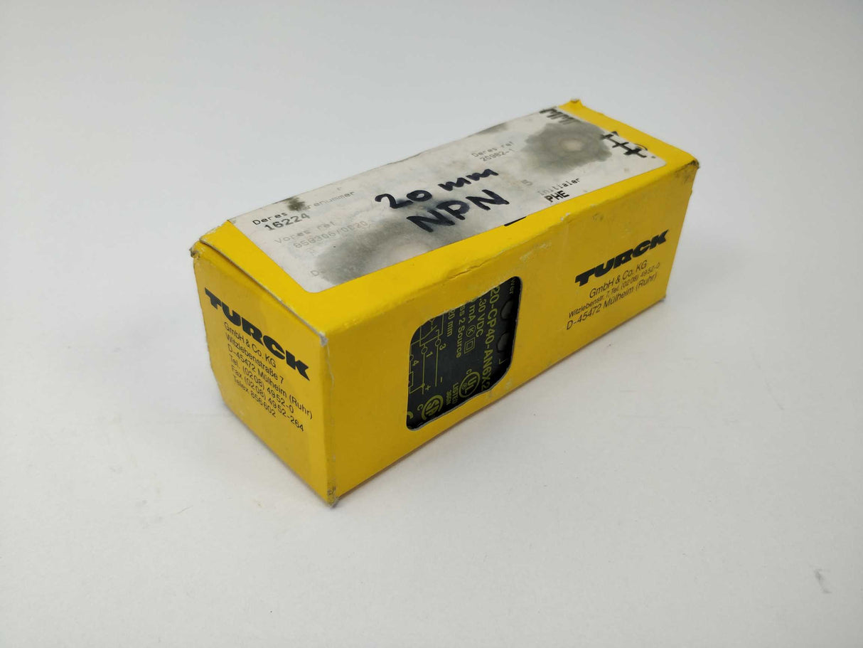 Turck NI20-CP40-AN6X2 Inductive Sensor 10…30VDC, New
