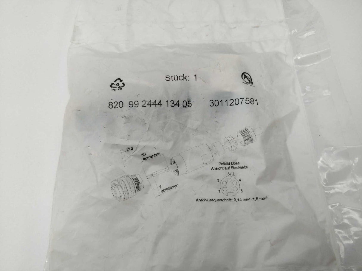 Siemens 82099244413405 Connector female 5pin Pack of 3 pieces