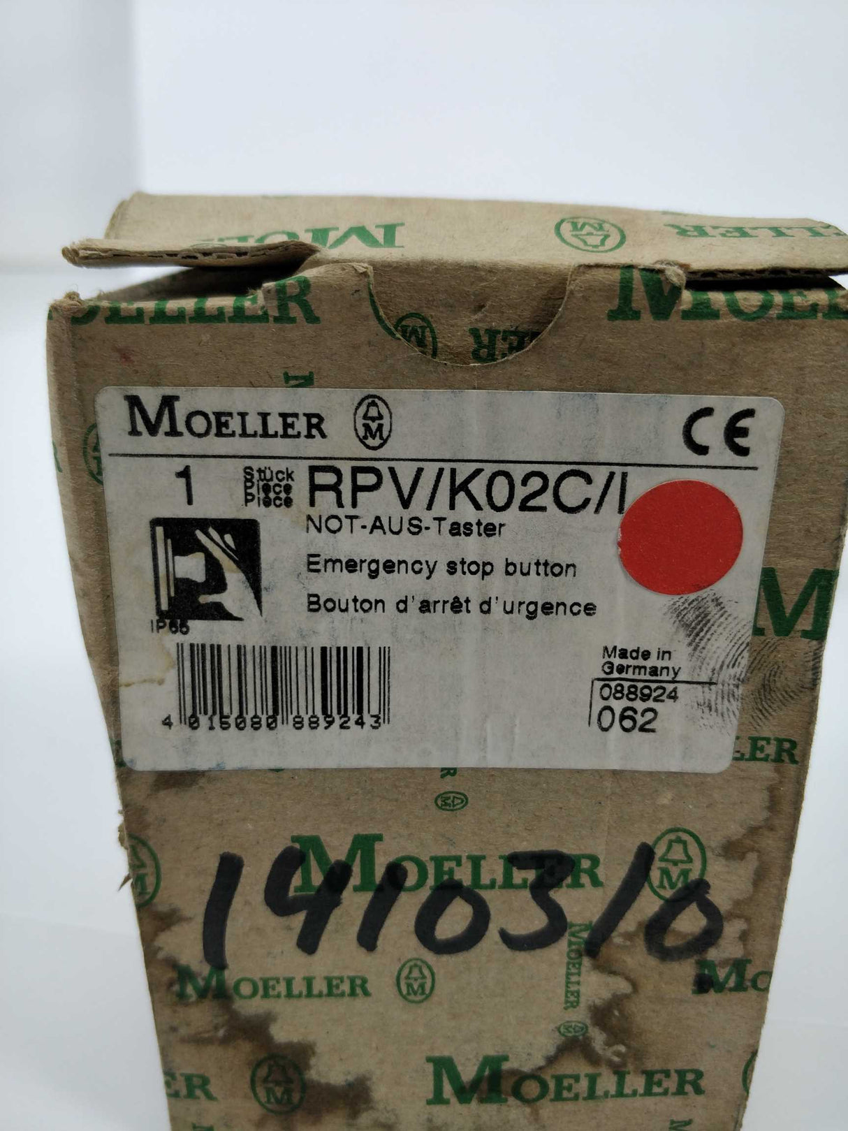 MOELLER RPV/K02C/I Emergensy stop button