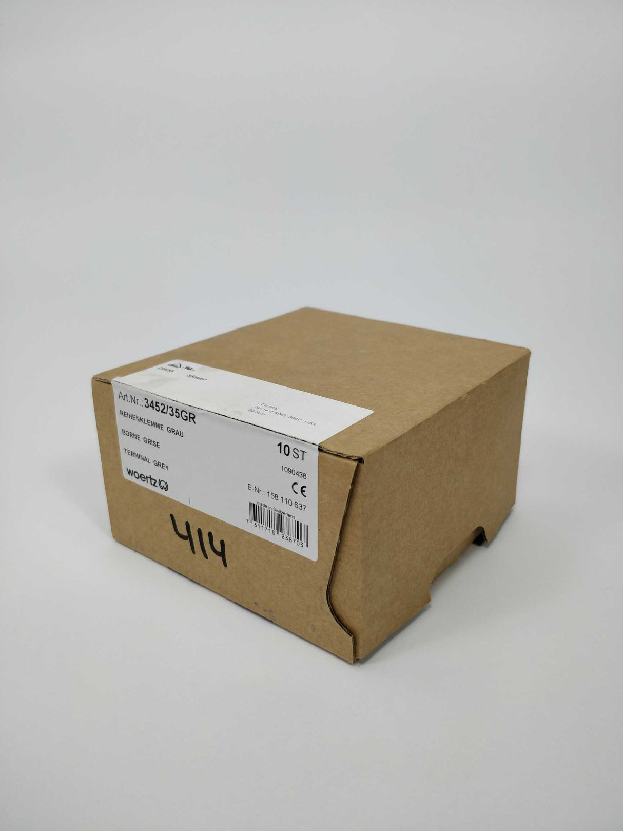 Woertz 3452/35GR Terminal 35mm² 10pcs