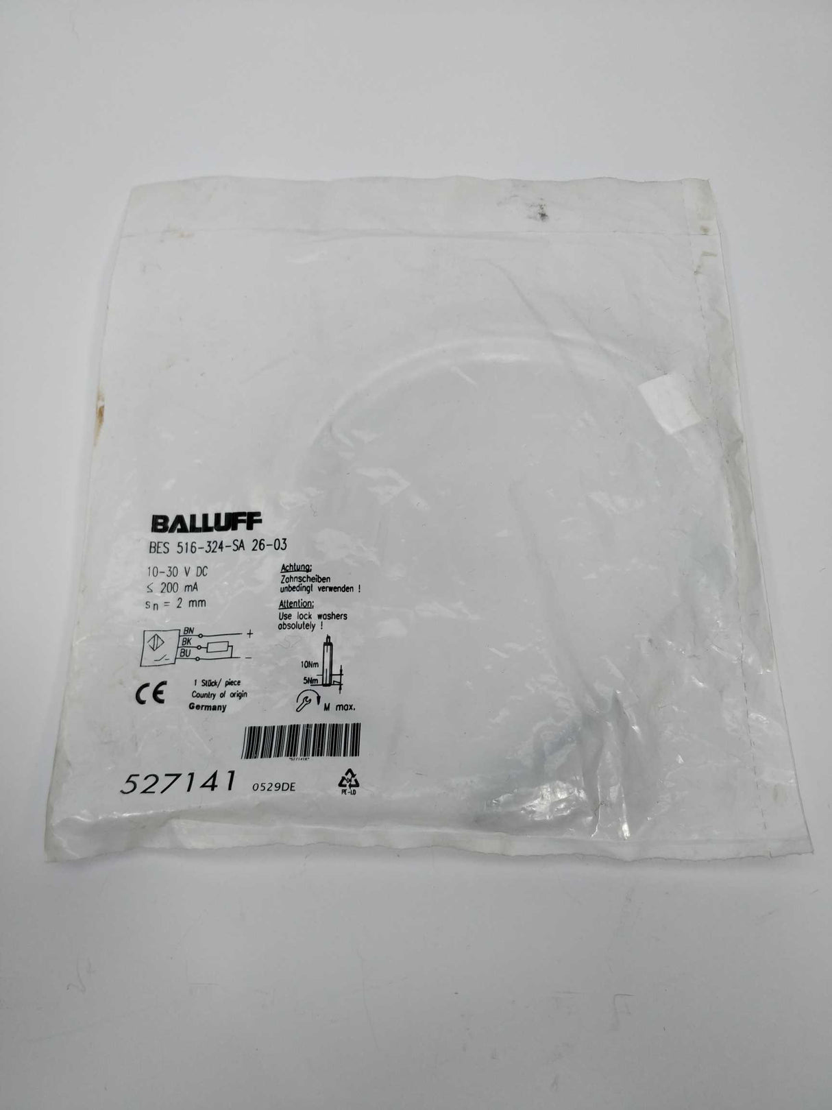 BALLUFF 516-324-SA 26-03 Inductive Sensor