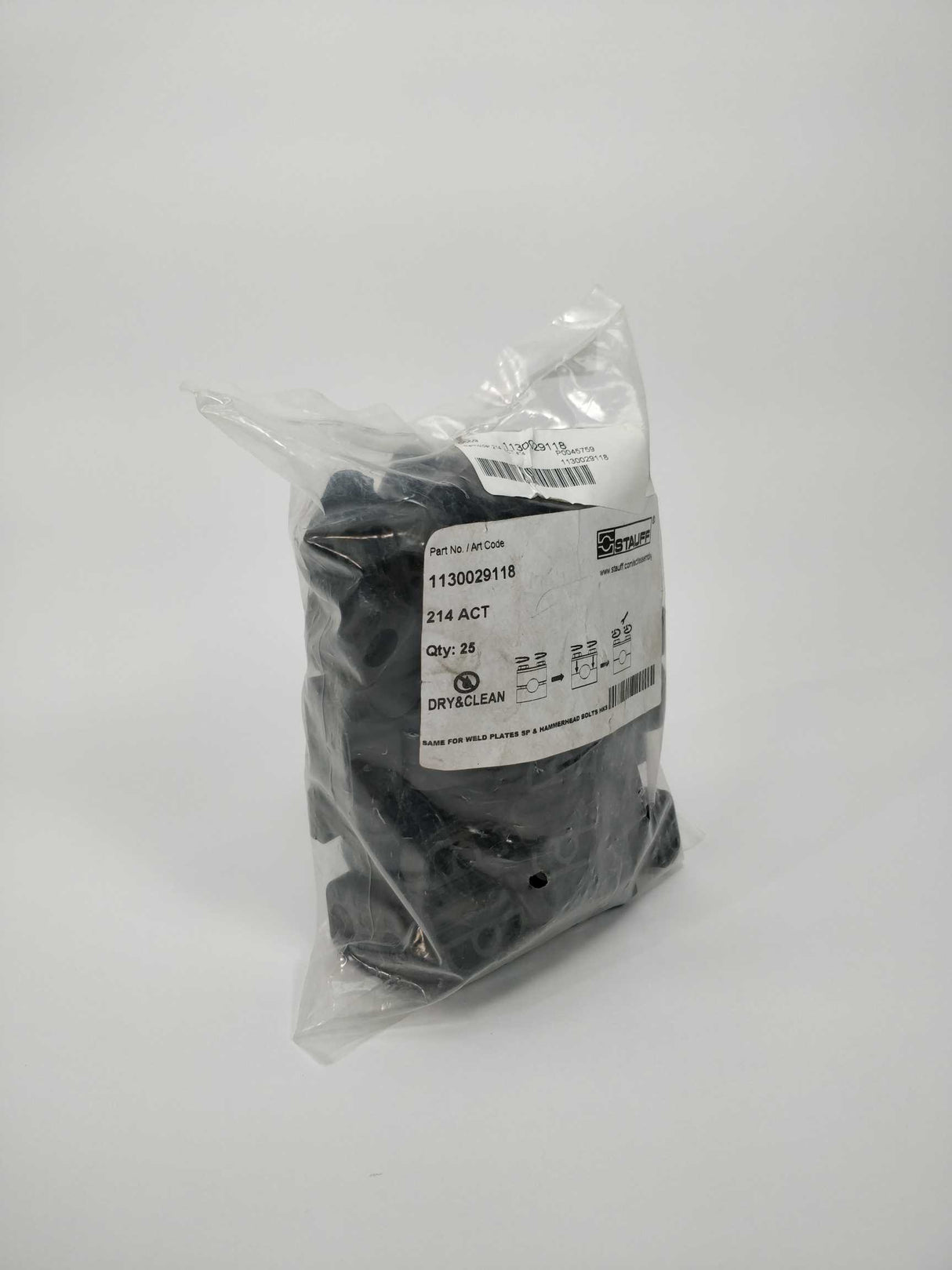 Stauff 1130029118 214-ACT clamp body size 2 25pcs
