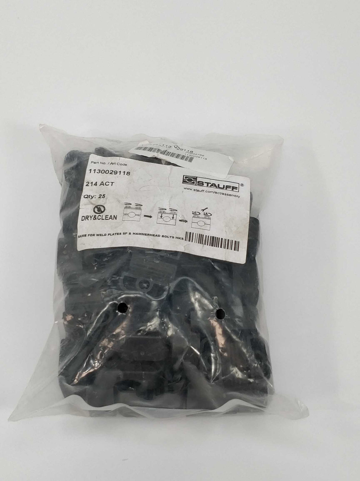Stauff 1130029118 214-ACT clamp body size 2 25pcs
