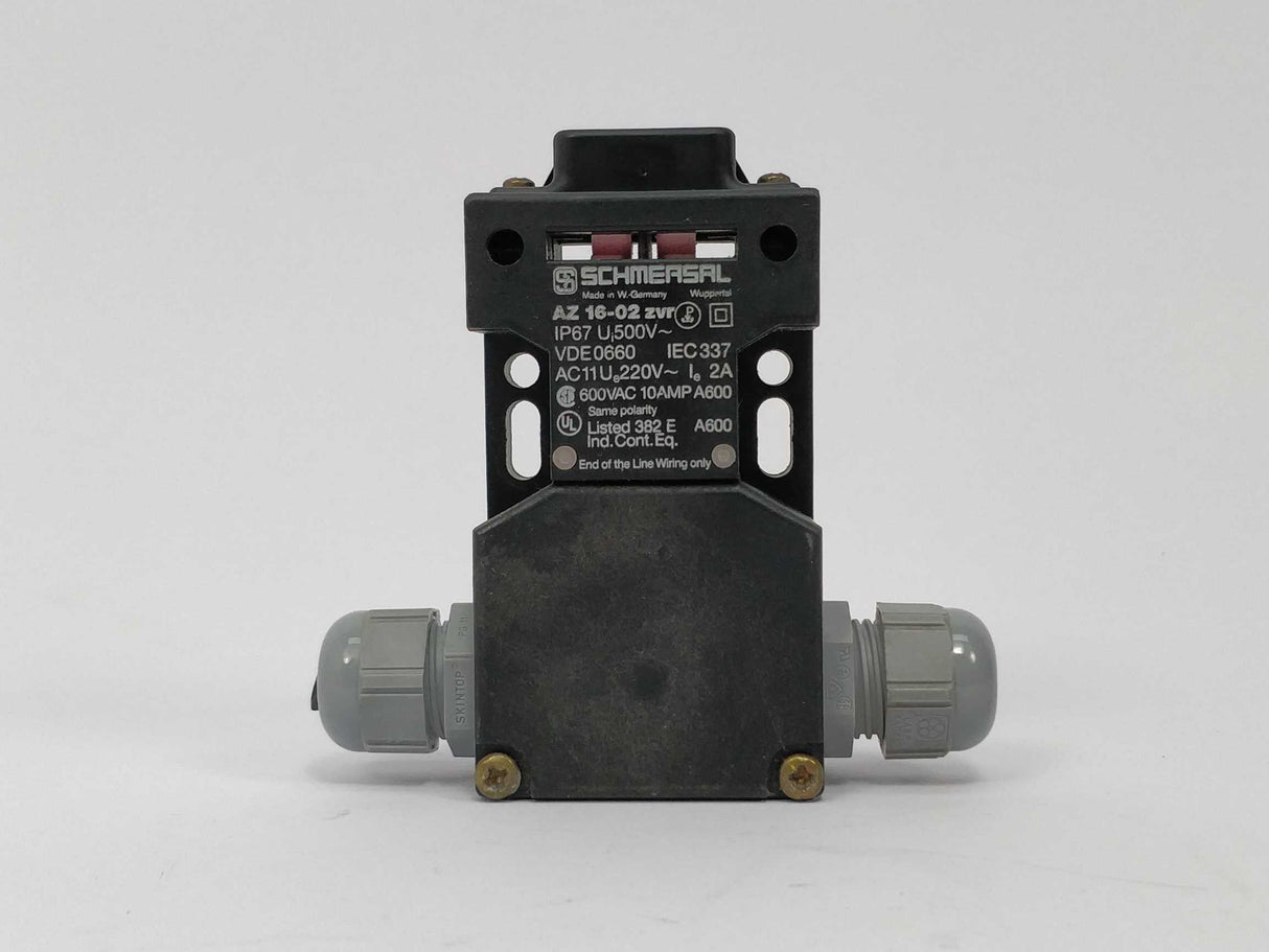 Schmersal Az 16-02 Zvr With Safety Key