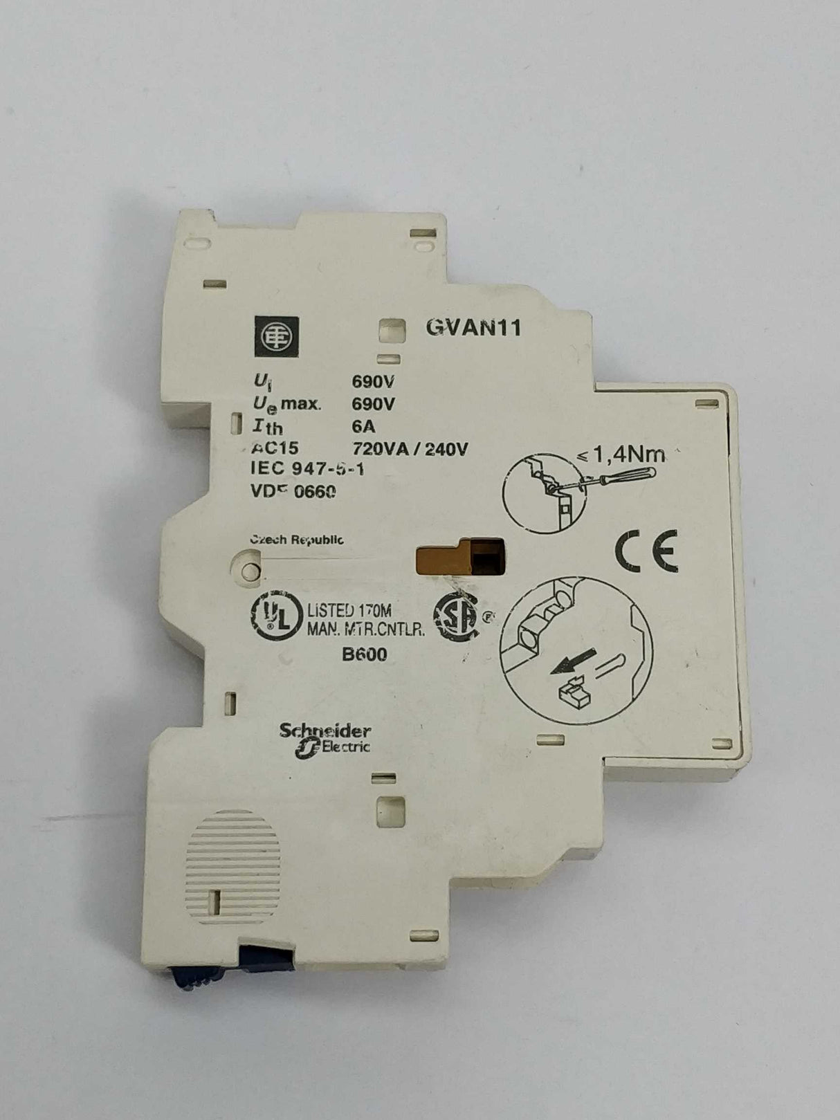 Schneider Electric GVAN11 Auxiliary switch block