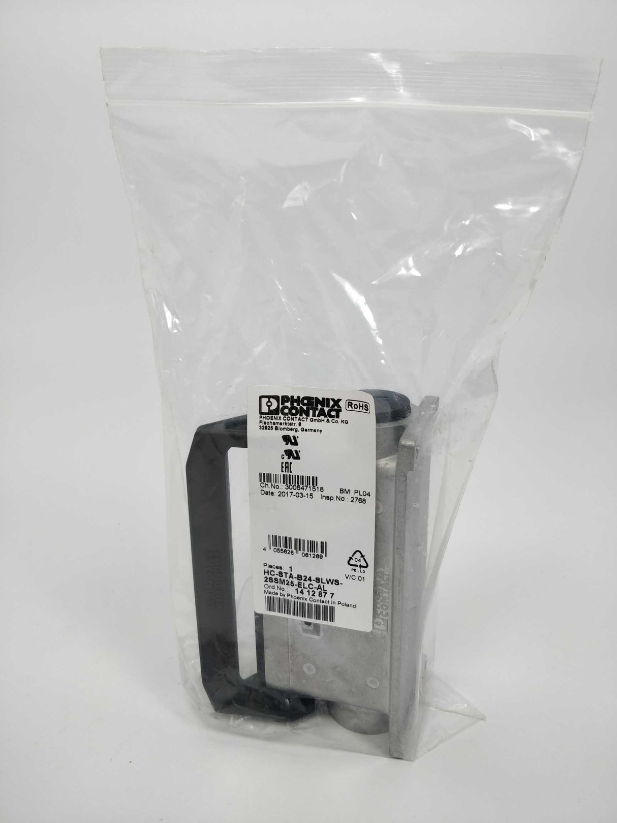 Phoenix Contact HC-STA-B24-SLWS-2SSM25-ELC-AL Housing