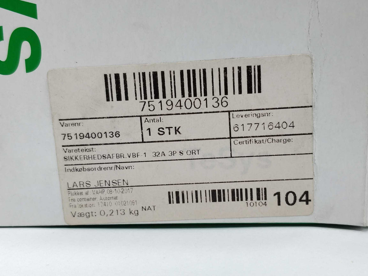 Schneider Electric VBF1 Main switch 32A 3P