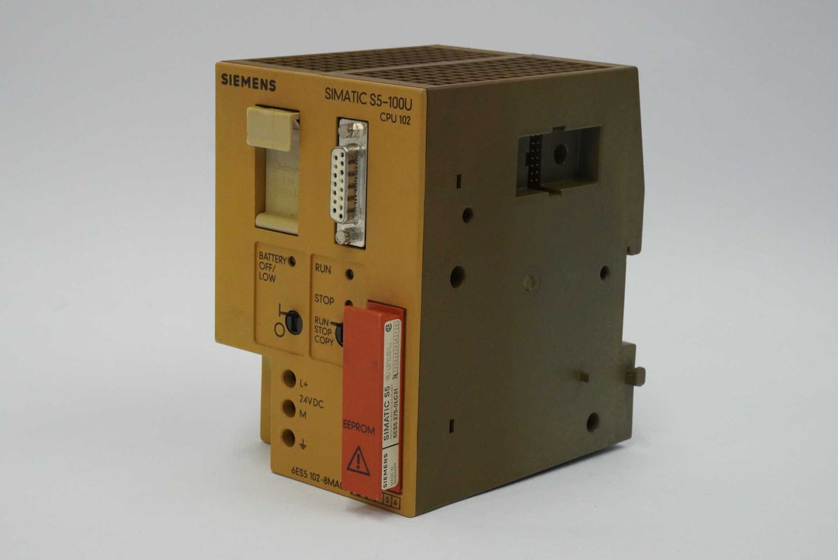 Siemens 6ES5102-8MA02 SIMATIC S5-100U, CPU 102 Central Processing Unit