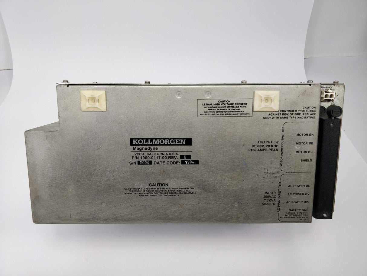 KOLLMORGEN 1000-0117-00 Rev. 6 Magnedyne motor drive