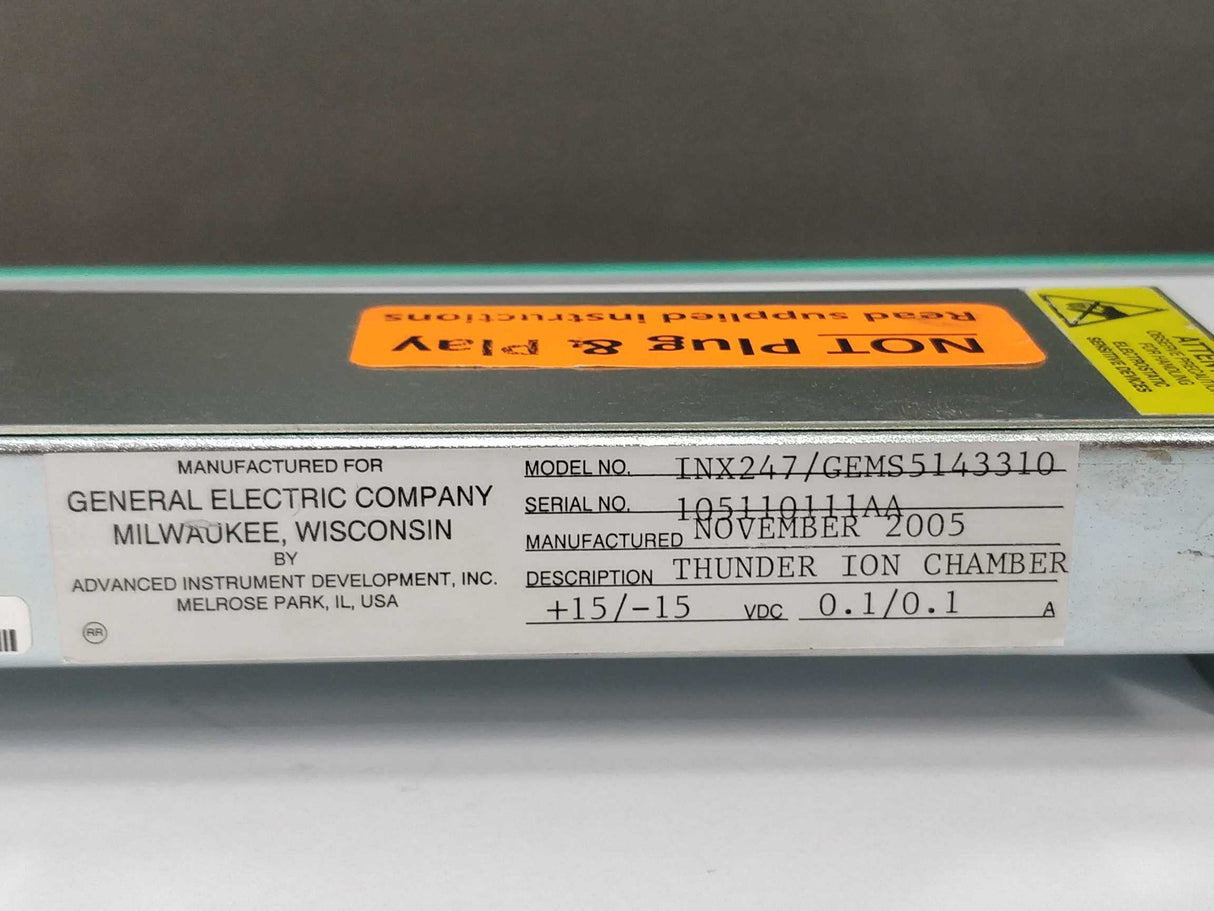 GE INX247/GEMS5143310 ION Chamber