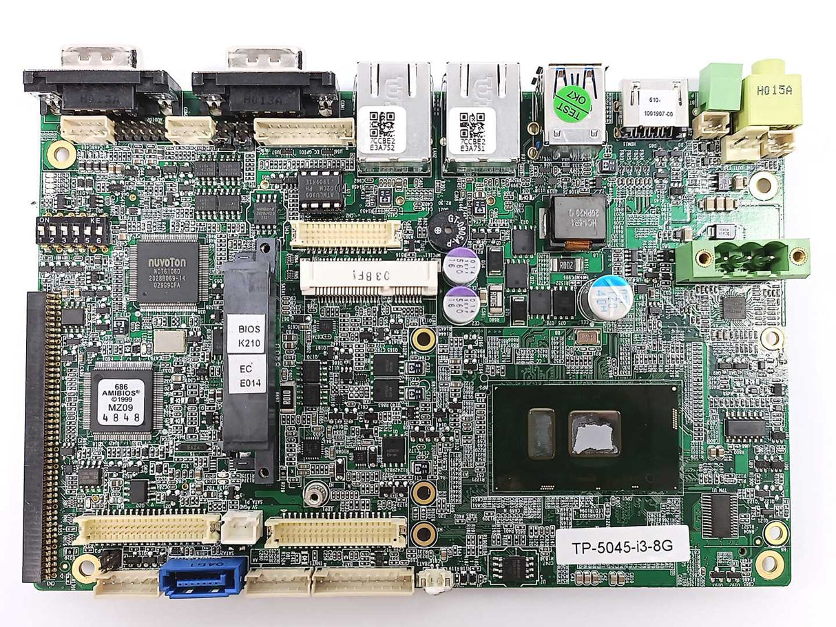 Teguar TP-5045 Industrial Panel PC Motherboard Intel 6th i3, 8GB RAM