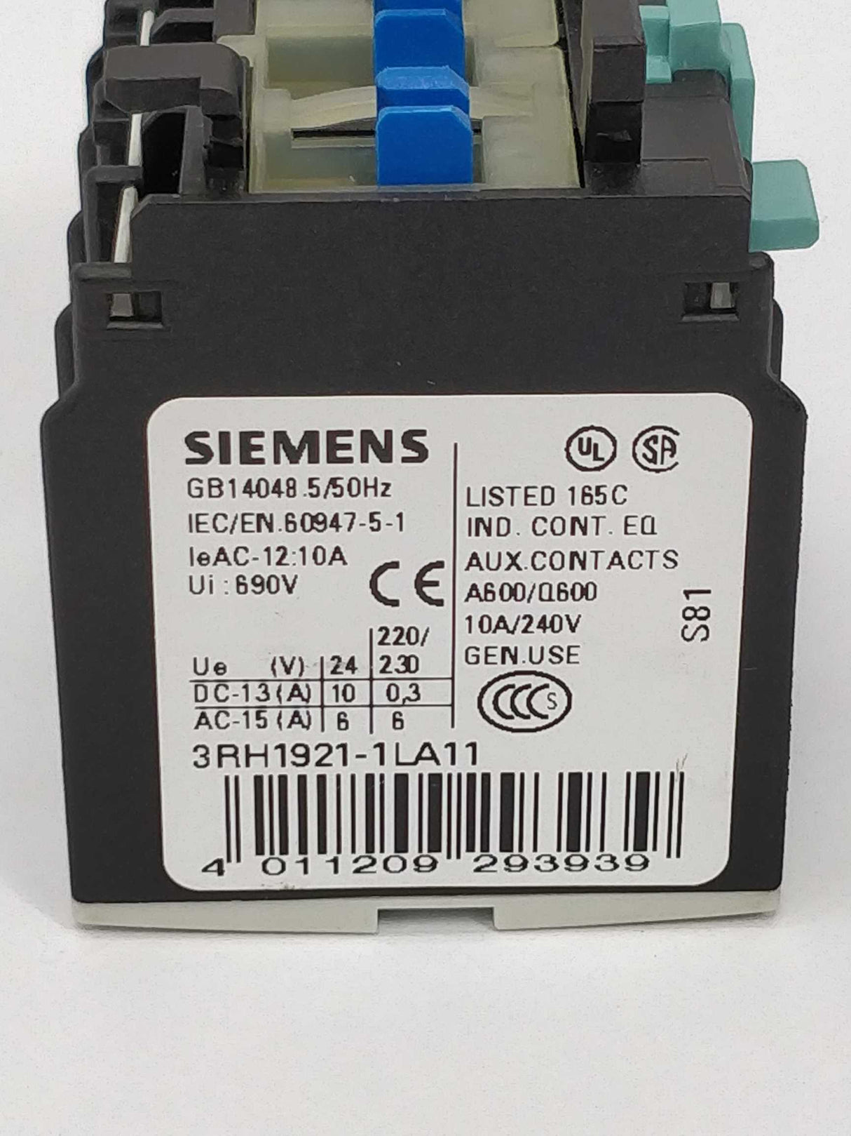 Siemens 3RH1921-1LA11 Auxiliary switch block E:06