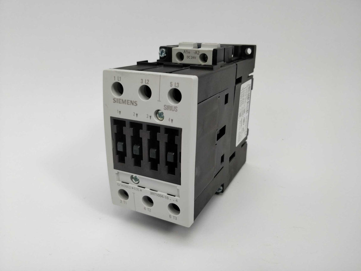 Siemens 3RT1034-1BB44 Power contactor E05 with 3RT1926-1BB00