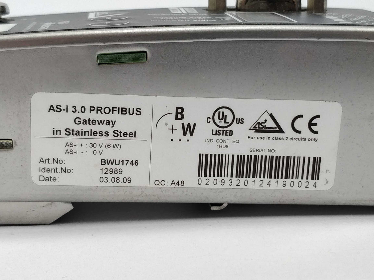 Bihl+Wiedemann BWU1746 ASi-3 PROFIBUS Gateway 12989