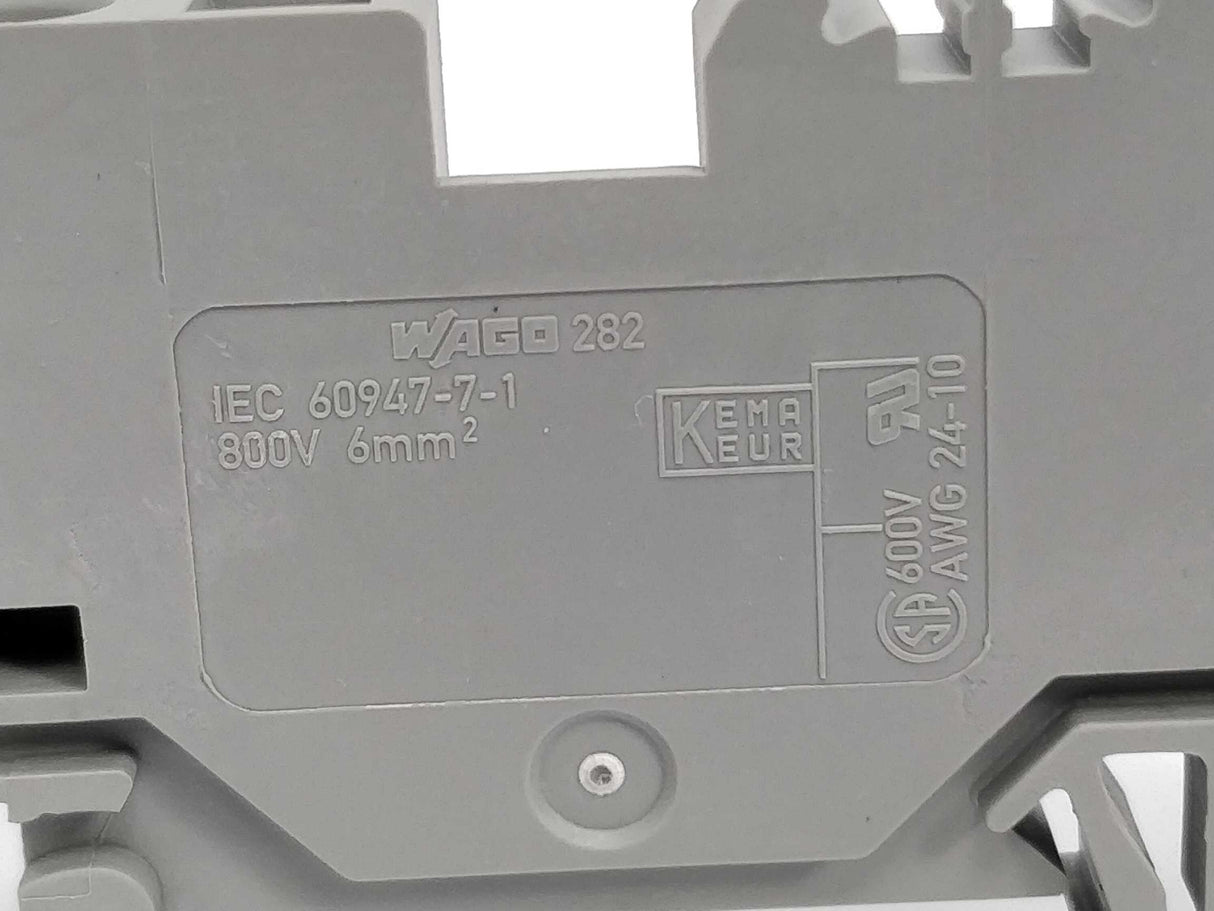Wago 282 AWG 24-10 Terminal block 800V 6mm² 11pcs