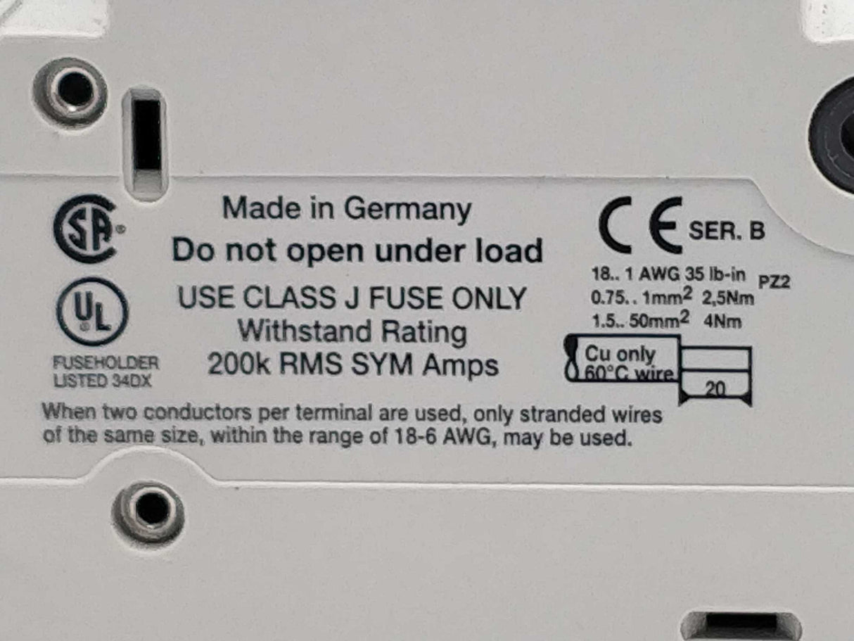 AB 1492-FB1J30 Fuse Holder Ser. B