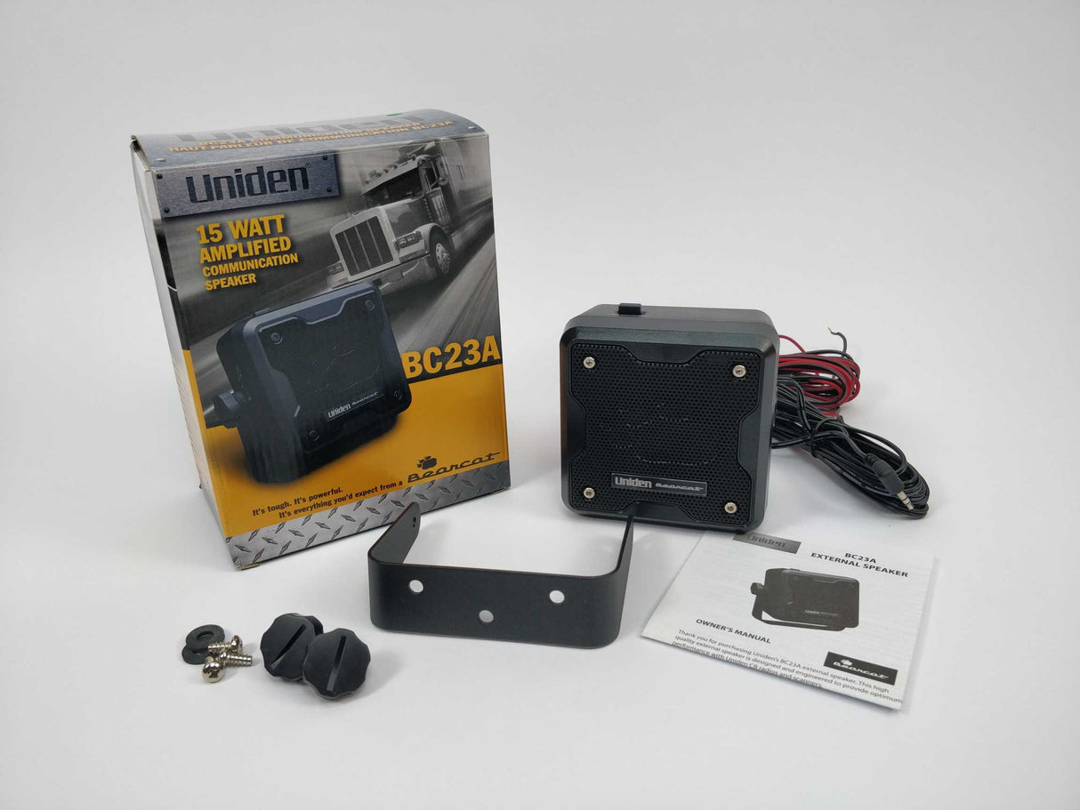 Uniden BC23A Bearcat 15-watt Amplified Speaker Rev. A