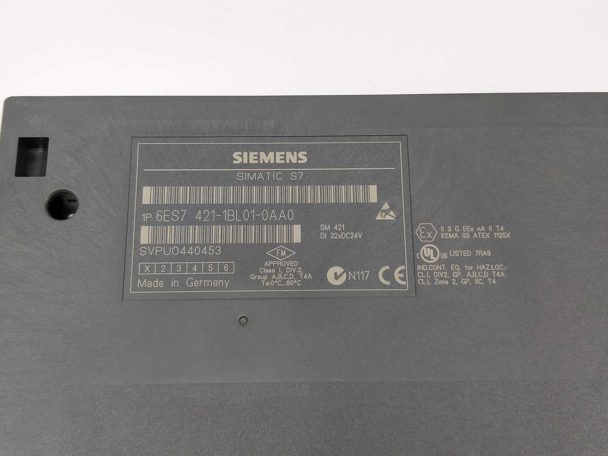 Siemens 6ES7421-1BL01-0AA0 SIMATIC S7-400 SM 421 Module E.01