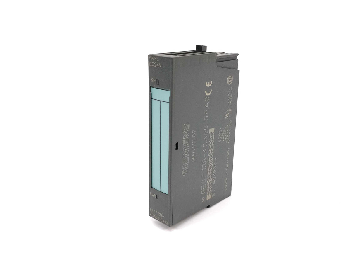 Siemens 6ES7138-4CA00-0AA0 Power module PM-E DC24V E.02