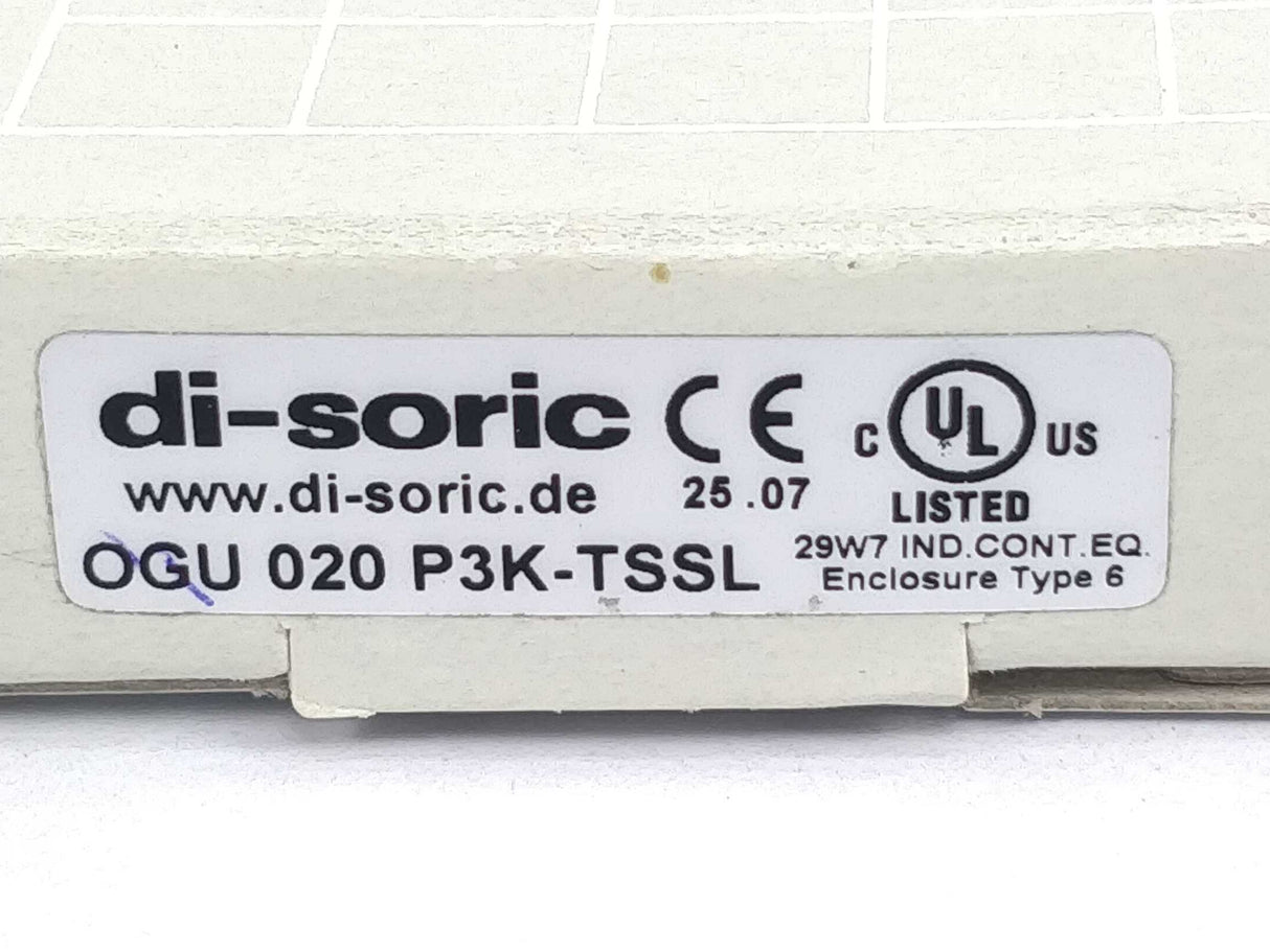 Di-Soric OGU 020 P3K-TSSL FORK LIGHT BARRIER