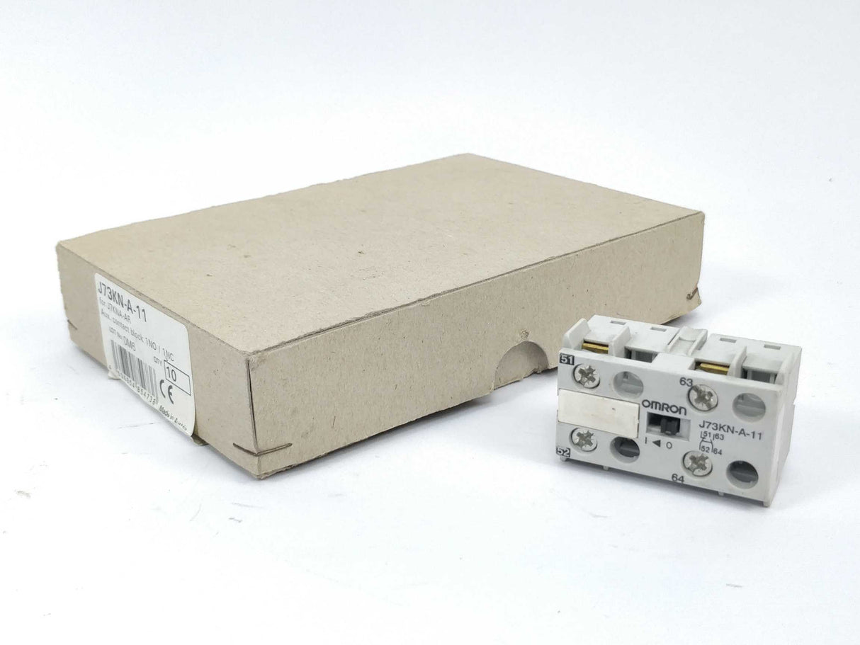 OMRON J73KN-A-11 (J7KNA-AR) Front auxiliary block 10 Pcs.