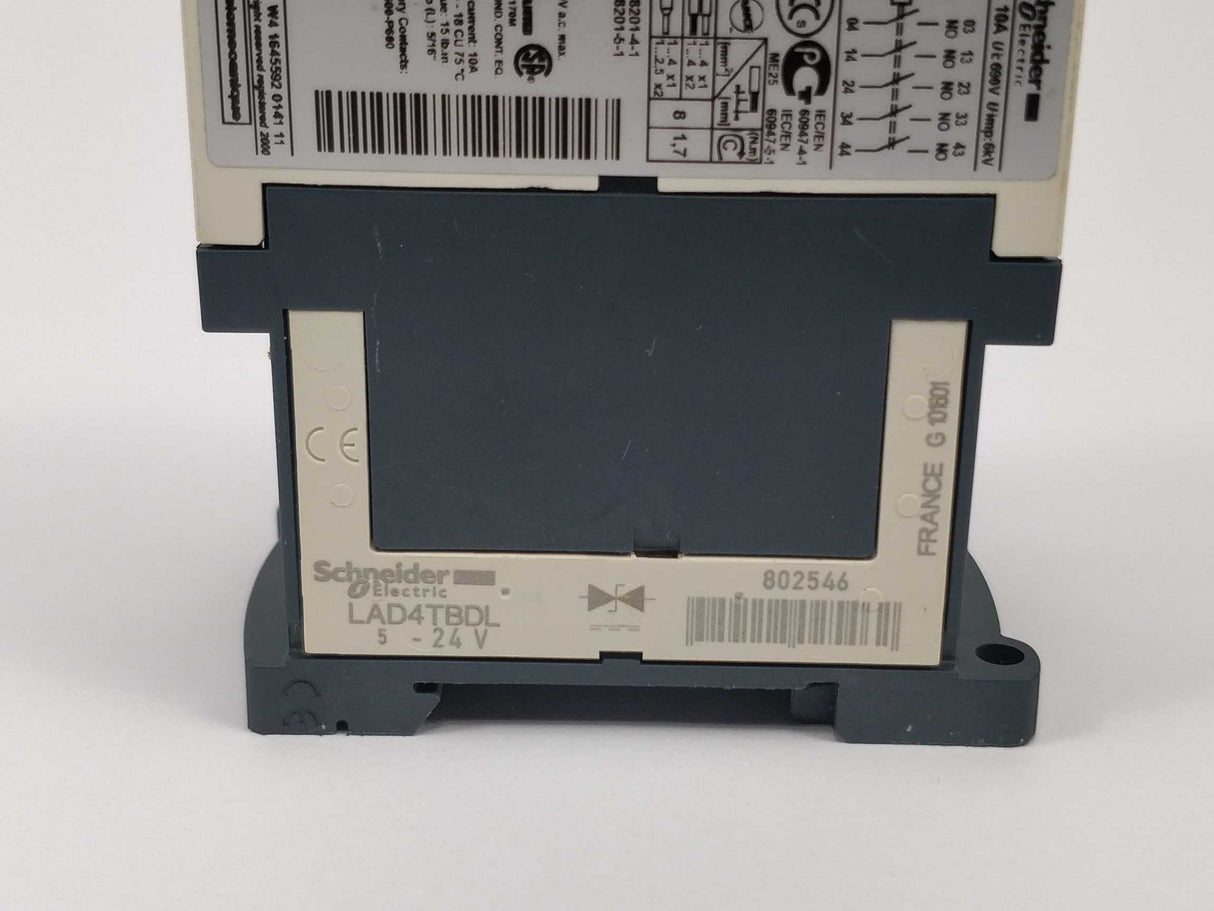 TELEMECANIQUE CAD50BL Control relay LAD4TBDL diode