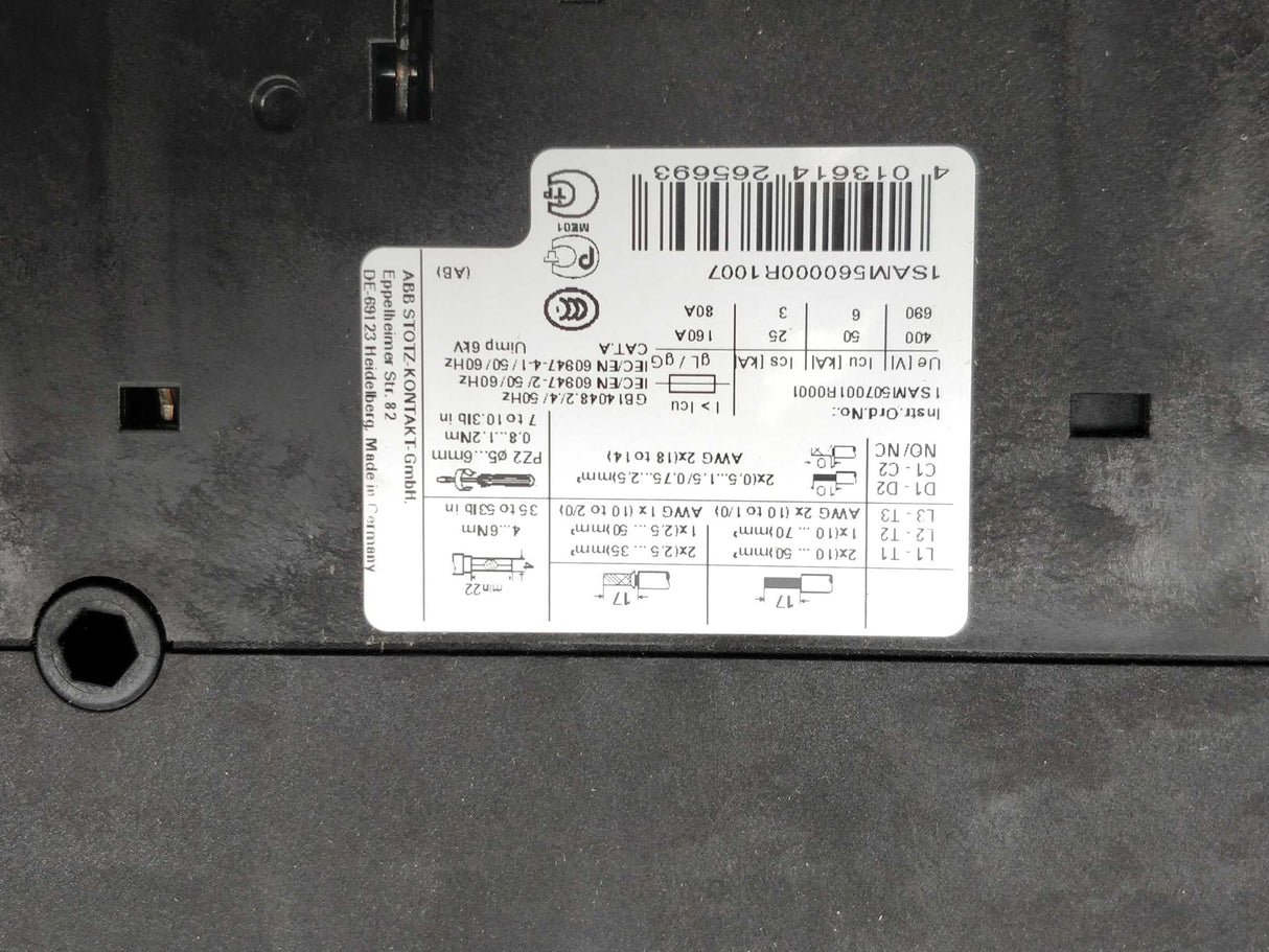 ABB 1SAM560000R1007 MO495-63