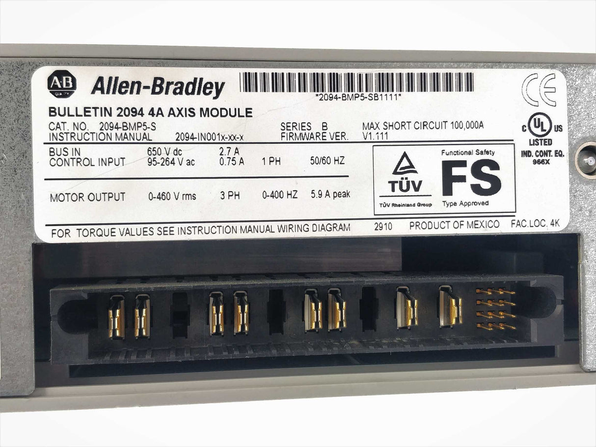 AB 2094-BMP5-S Kinetix 6000 Axis Module, Ser. B