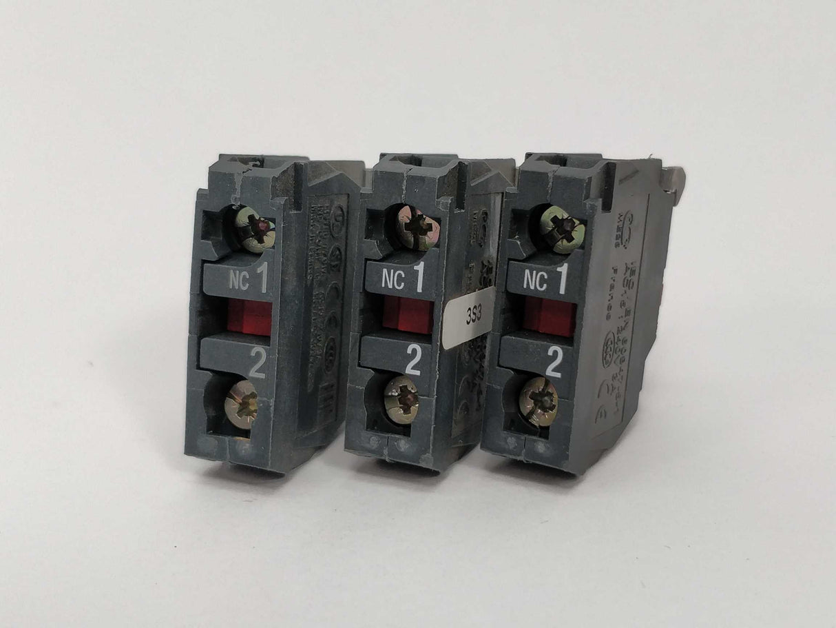 Schneider Electric ZBE-102 XB4 Contact element 1NC 3Pcs