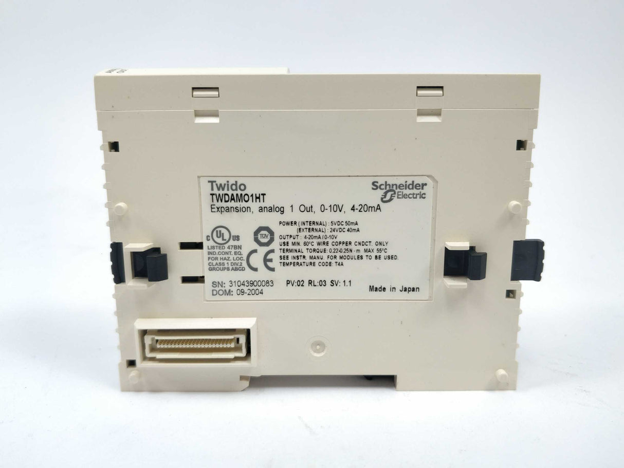 Schneider Electric TWDAMO1HT Twido Analog Expansion Module