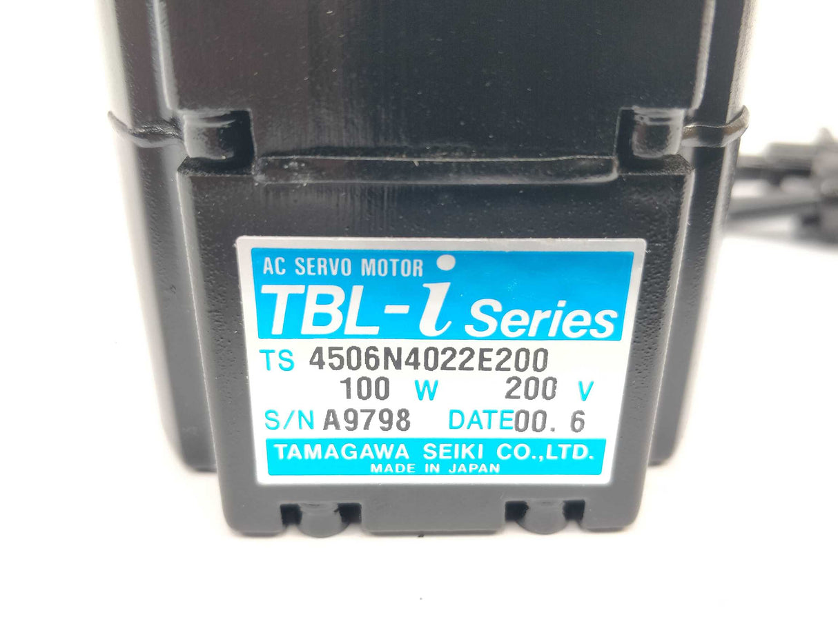 Tamagawa Seiki 4506N4022E200 AC Servo Motor 100W 200V