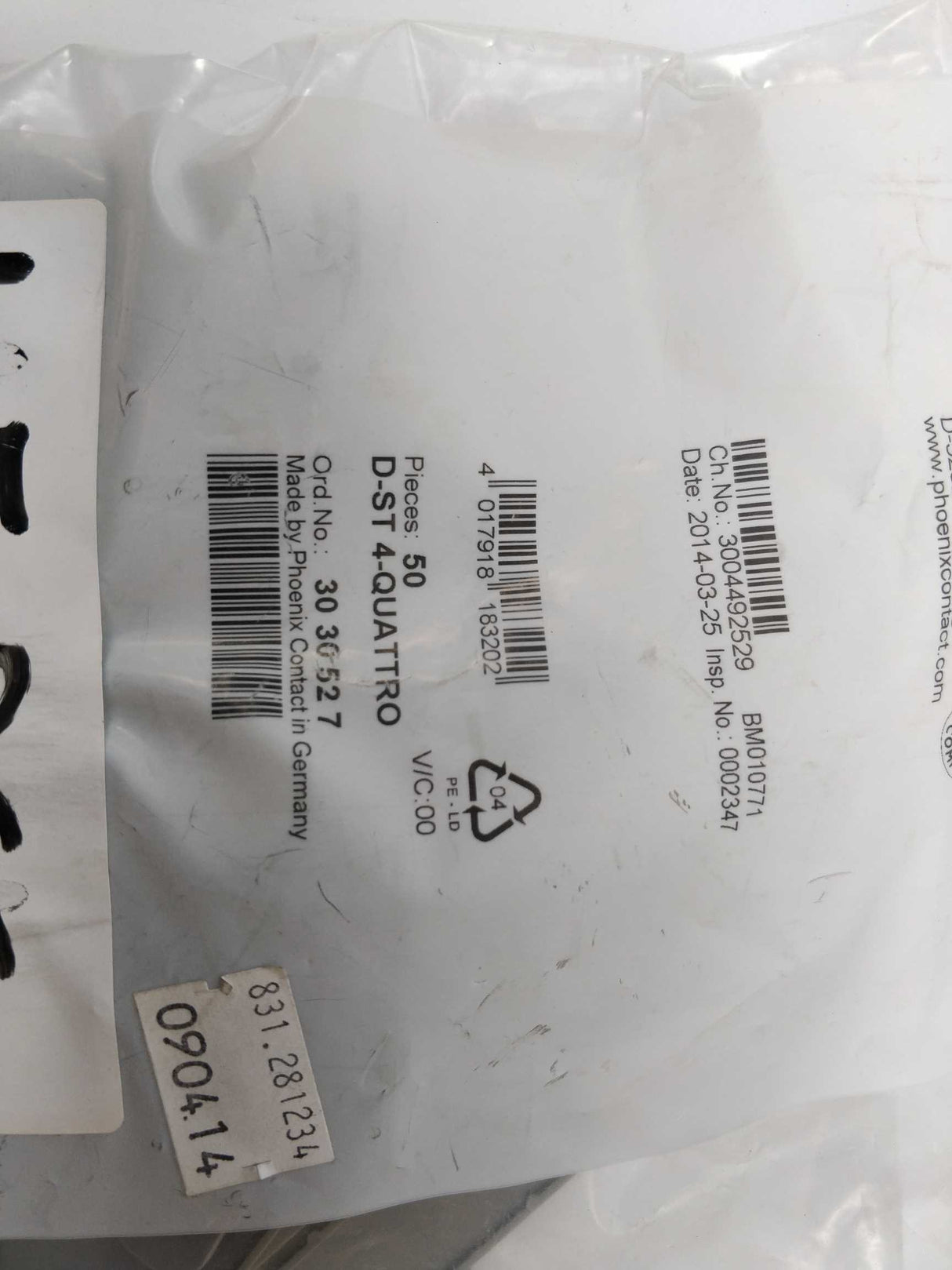 Phoenix Contact 3030527 End plate - D-ST 4-QUATTRO 45 Pcs.