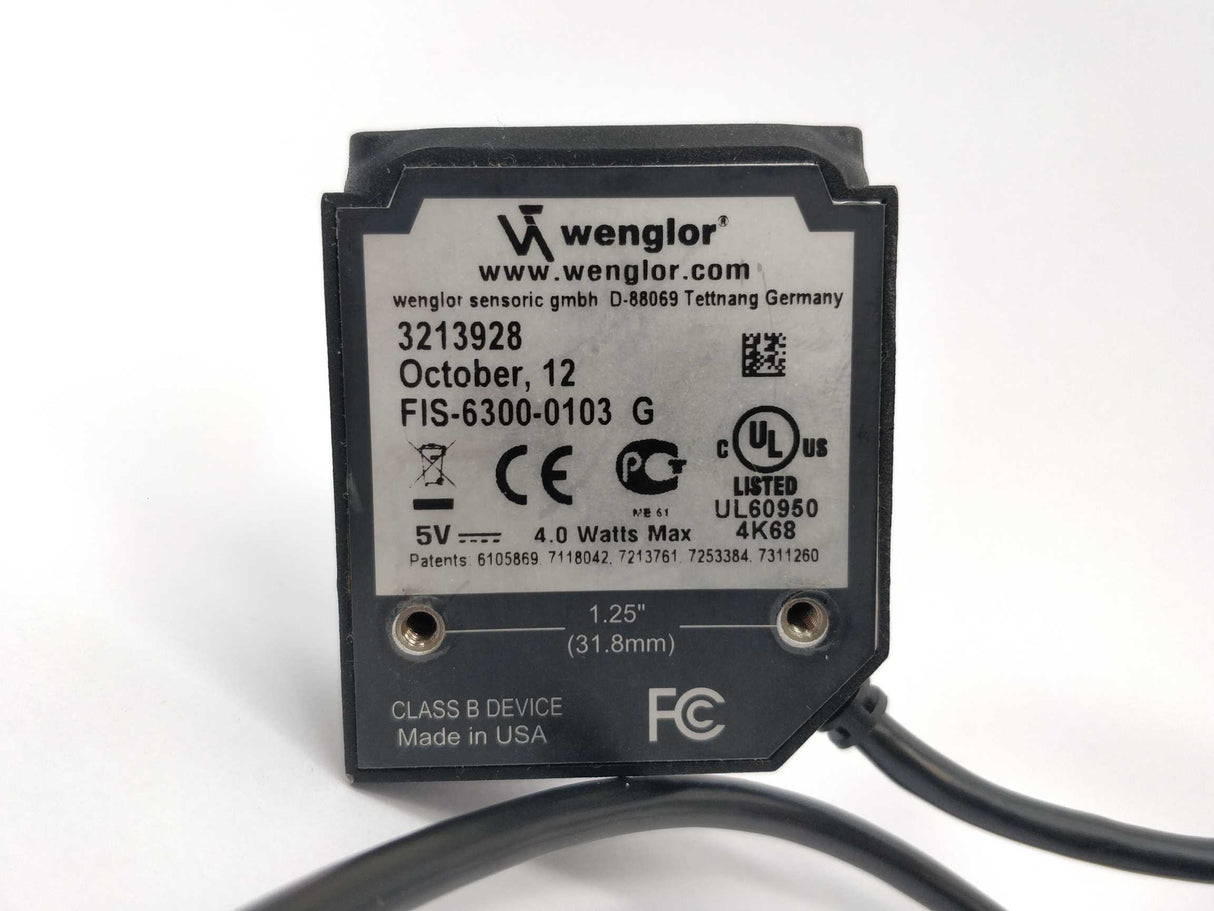 Wenglor FIS-6300-0103 G High Resolution Barcode Scanner