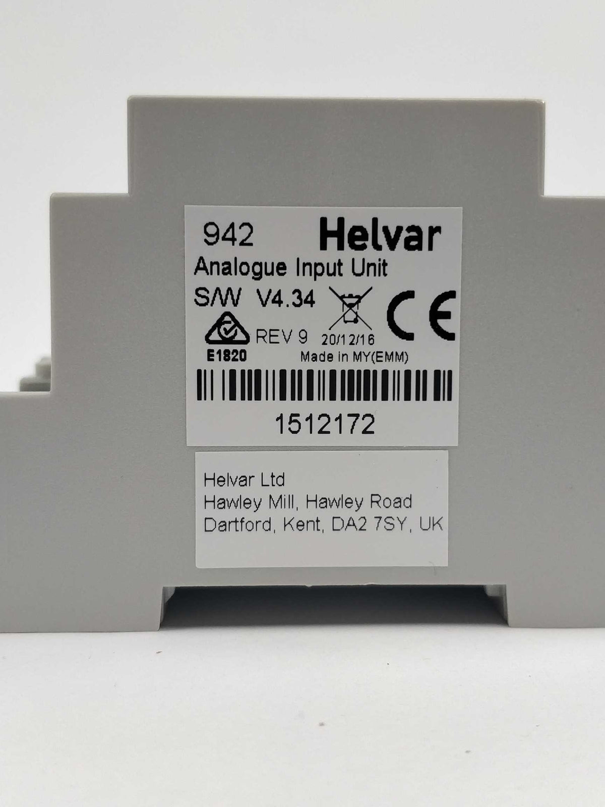 Helvar 942 Analogue Input Unit