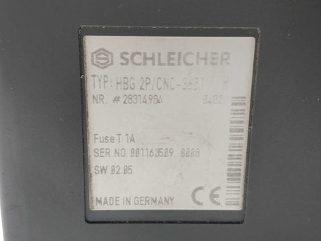 Schleicher HBG 2P/CNC3601 H Operator Panel