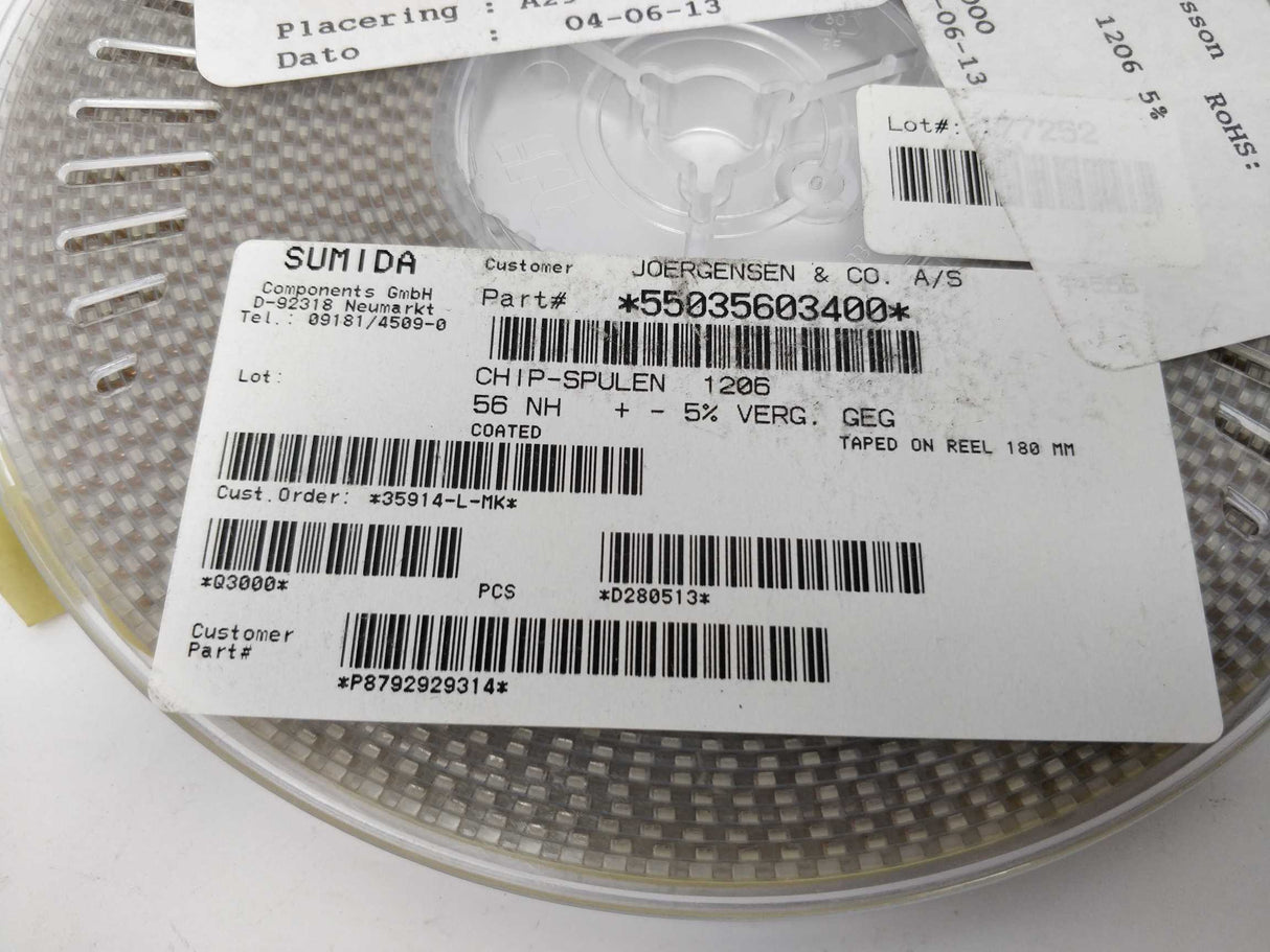 Sumida 55035603400 3000Pcs Chip-Spule 56nH