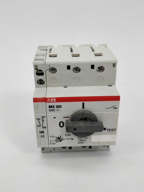ABB MS325 690V motor starter 0,63-1A with HK-11
