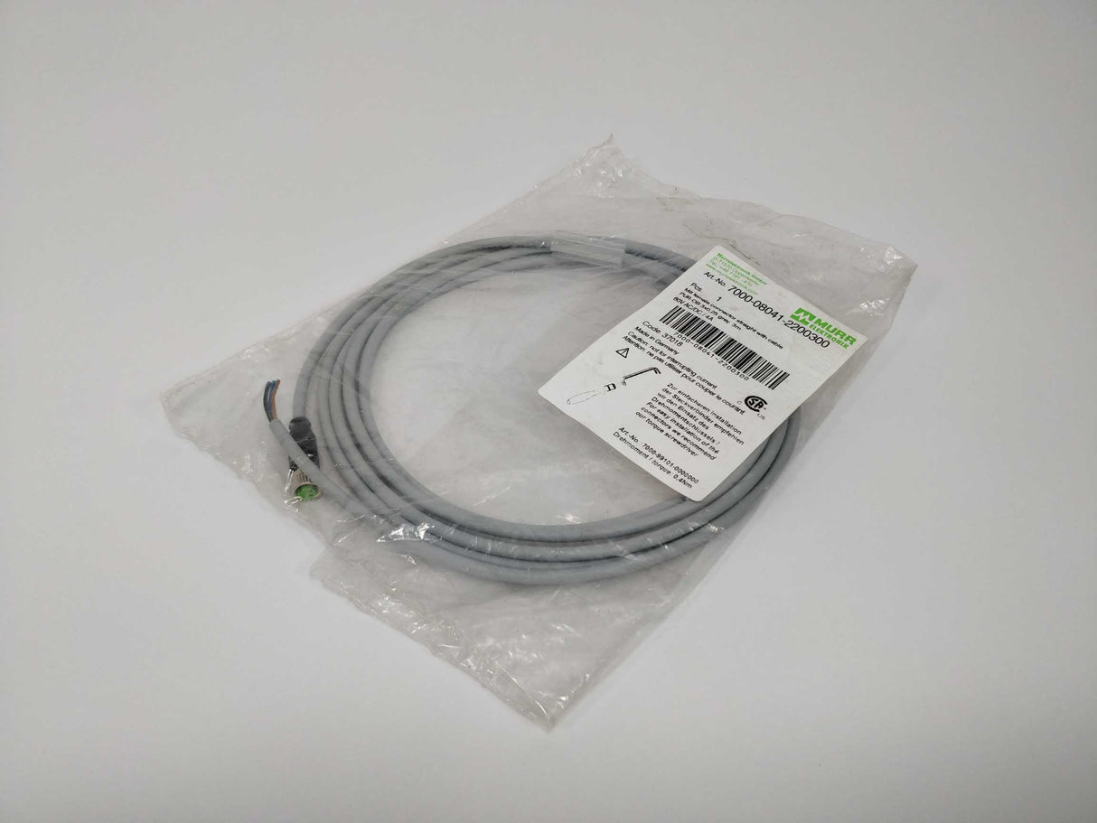 MURR Elektronik 7000-08041-2200300 M8 female conn. w/cable