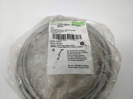 MURR Elektronik 7000-08061-2210300 M8 female conn.w/cable 3m
