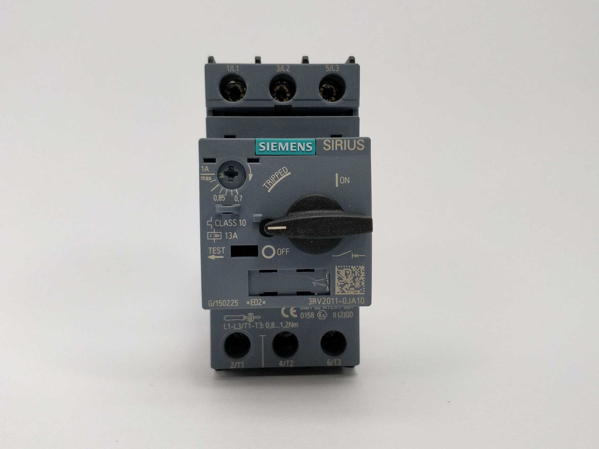 Siemens 3RV2011-0JA10 Circuit breaker E02 0.7...1 A