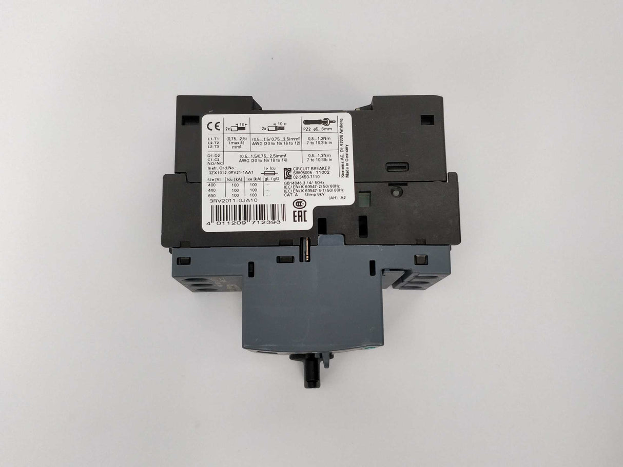 Siemens 3RV2011-0JA10 Circuit breaker E02 0.7...1 A